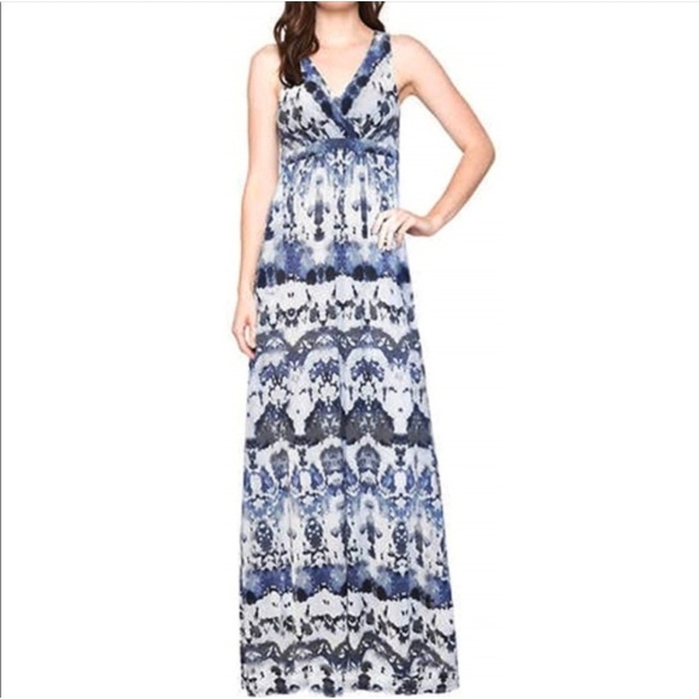 Matty M Womens Maxi‎ Dress, V Neck Sleeveless, M